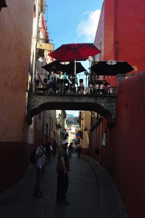 Caminhando com o Ricardo em Guanajuato, no México